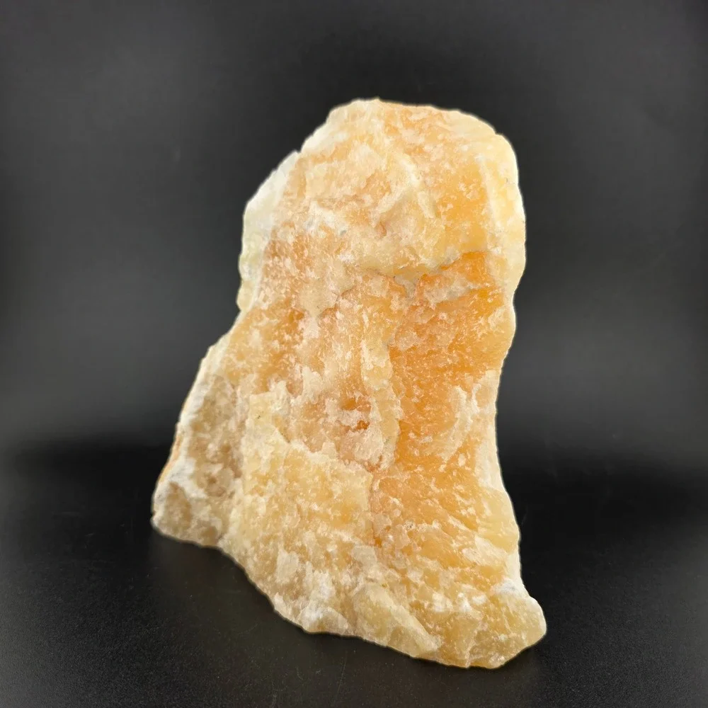 Orange‎ Calcite Bookend Natural Crystal Mineral Specimen Display Hecho En Mexico